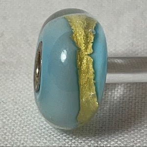 Trollbeads Light Blue Gold